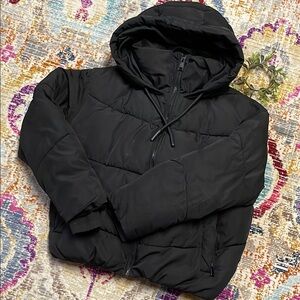 Zara Black Puffer Jacket